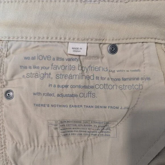 J Jill slim boyfriend jean, women size 8 - Picture 4 of 10